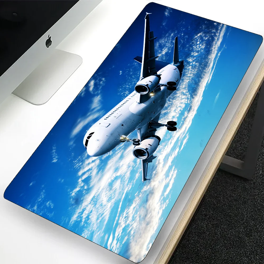 Airplane Flight Clouds Large Gaming Mouse Pad Computer Mousepad PC Gamer Laptop Mouse Mat Office Mausepad Keyboard Mat Desk Pad