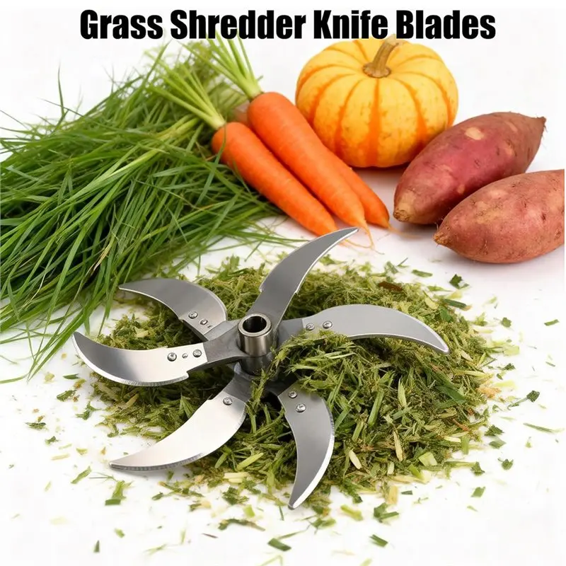 【while-supplies-last】adjustable-diameter-grass-shredder-knife-blades-for-household-farming-vegetable-shredder-set-with-12-mount