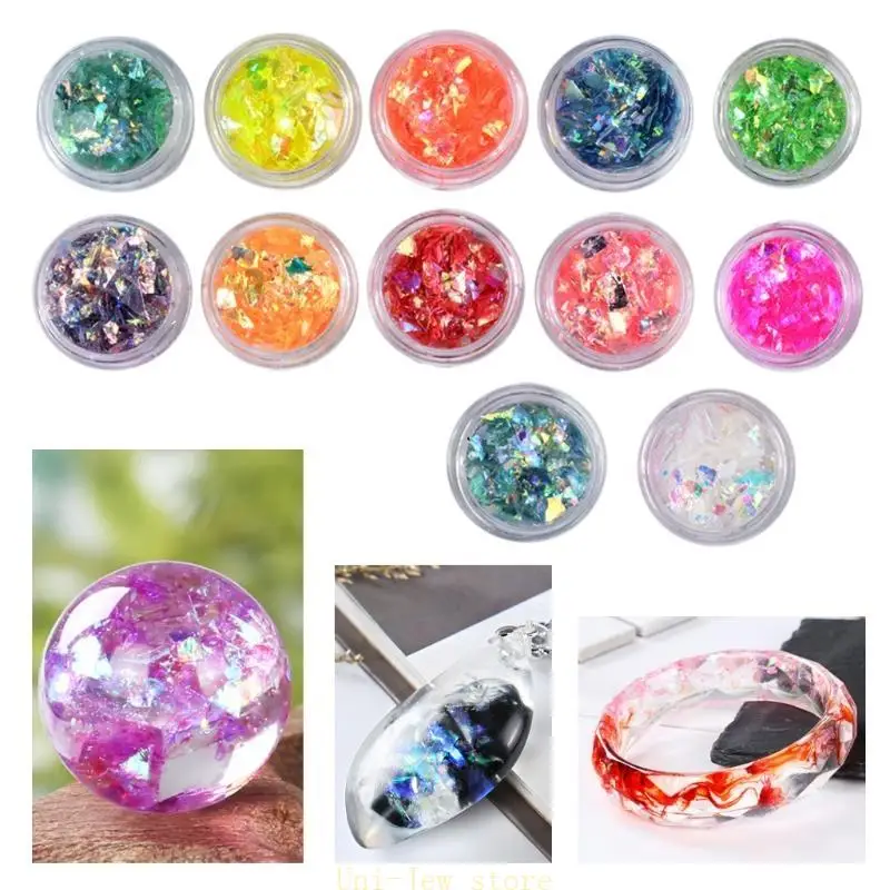 

40GB Epoxy Resin DIY Jewelry Making Casting Mold Glitter Sequins Pigment Fillings