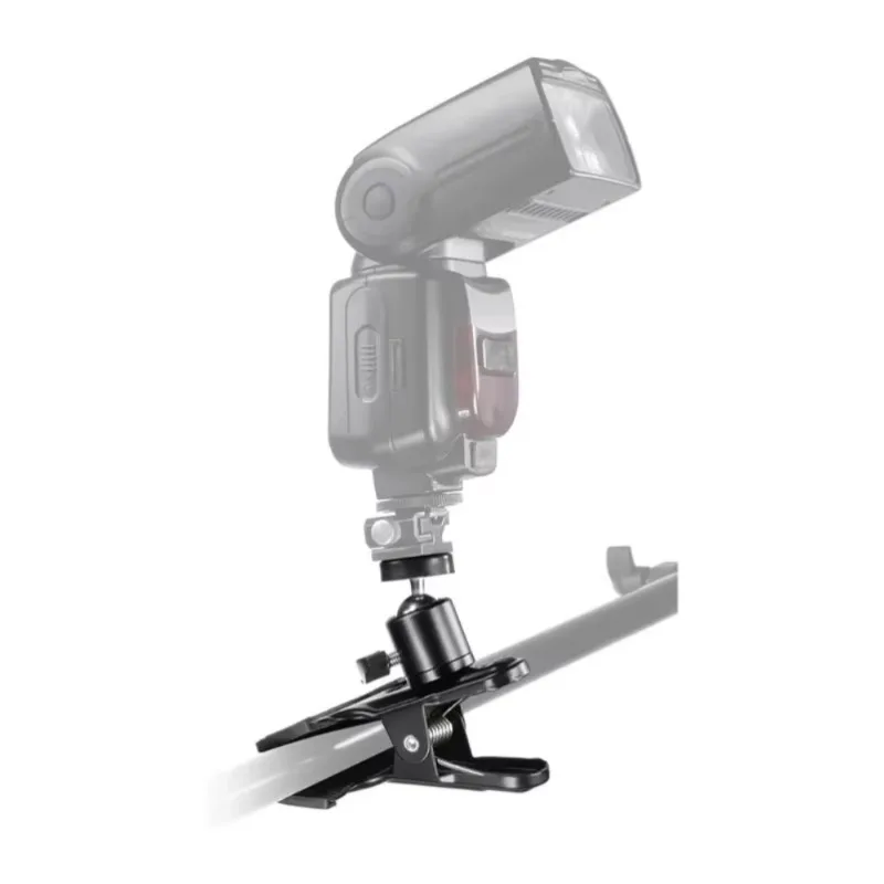 Ball Head Super Clamp Mount 1/4 inch Screw For Camera Phone LED Light Monitor Tripod Stand Metal Adjustable Universal Portable view 4