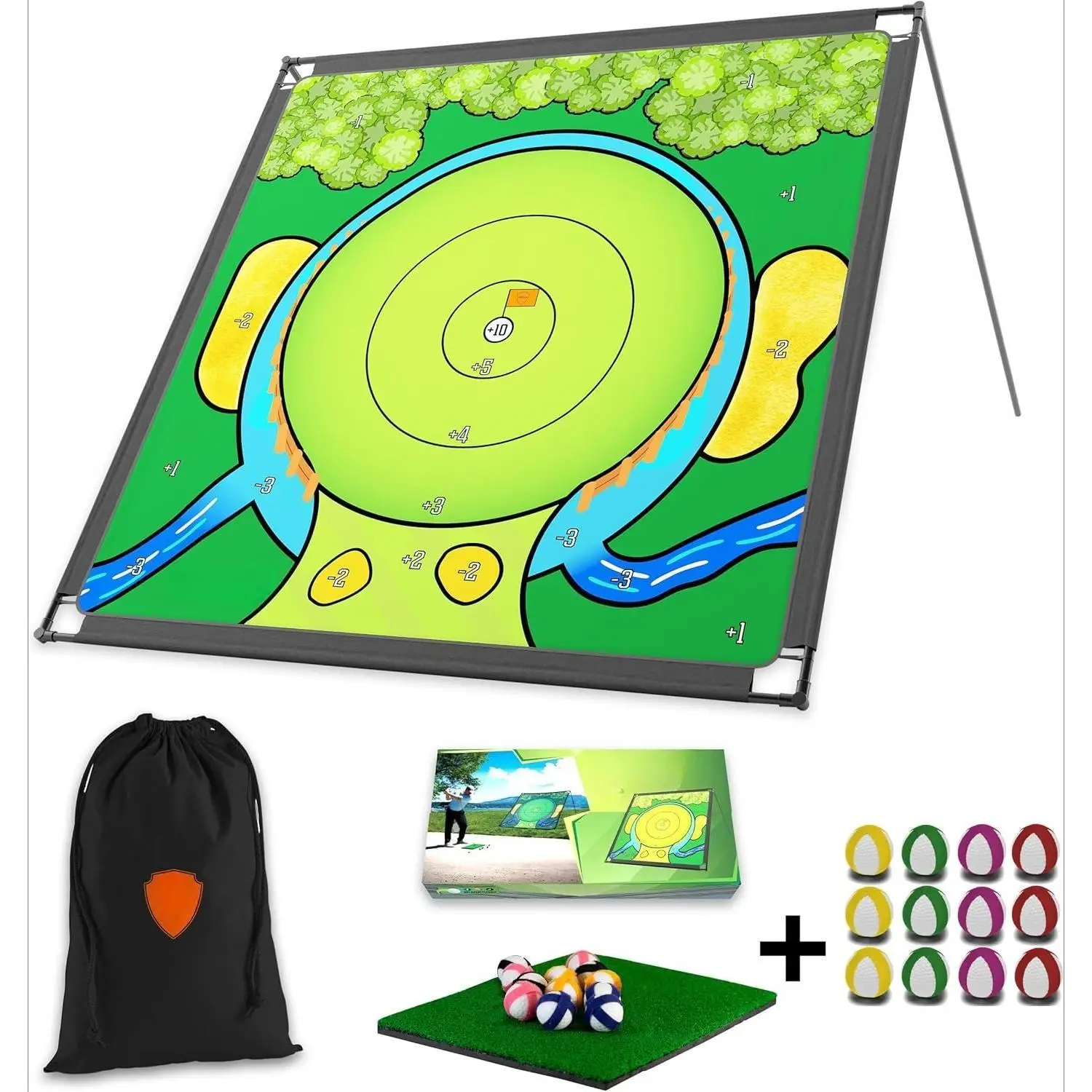 Chipping Game - The Original Portable Golf Game for Chipping Practice for Dads and Junior Golfers - Indoor and Outdoor