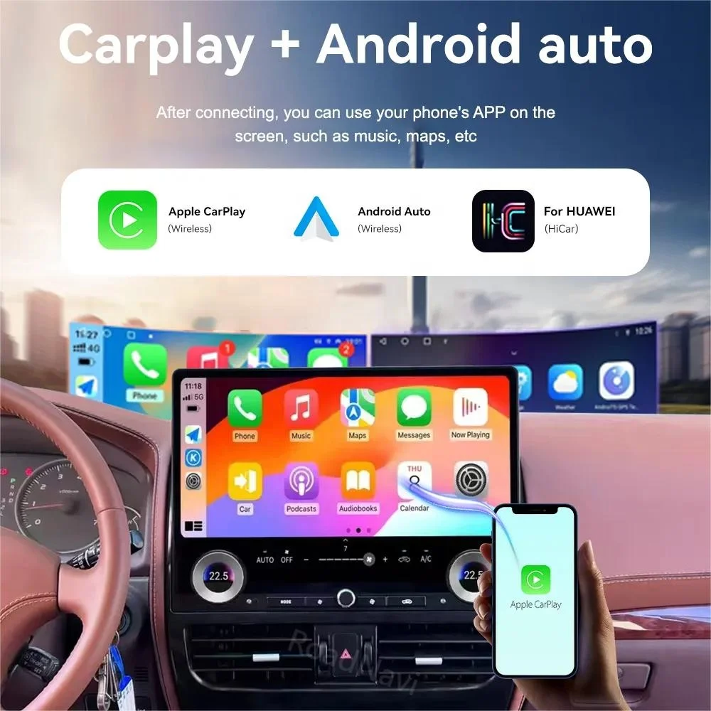 مشغل وسائط متعددة للسيارة مقاس 16.8 بوصة لسيارة تويوتا لاند كروزر برادو 120 2002-2009 Carplay GPS Navi 4G 360