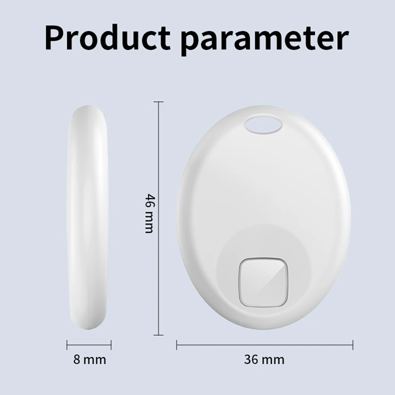 Mini Smart Tag Security Anti-lose Finder Works with IOS Tracker Locator Find My for Key Pet Luggage Backpack