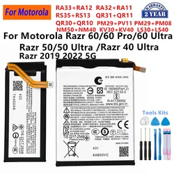 RA33 RA32 RS35 QR31 QR30 PM29 LS40 NM50 NM40 KV30 KV40 Battery For Motorola Razr 60 50 40 Pro Ultra Razr 2022 2019 Razr 5G