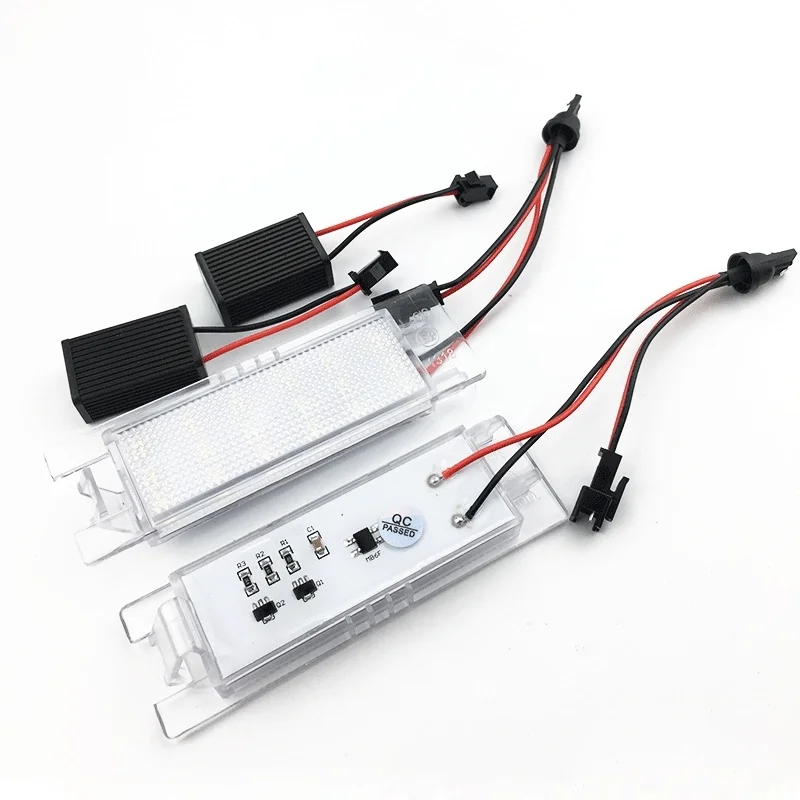 2pcs No Error LED License Number Plate Lights For Fiat Punto Tipo Doblo Egea 500X 600 Bravo Linea 500L Multipla Albea Marea view 3