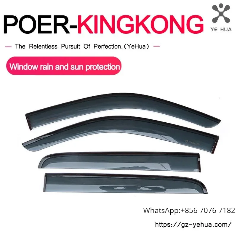 

Great Wall GWM POER KINGKONG 2022 Side Window Deflector Car Window Visor Awning Rain Windshield Shades Visor