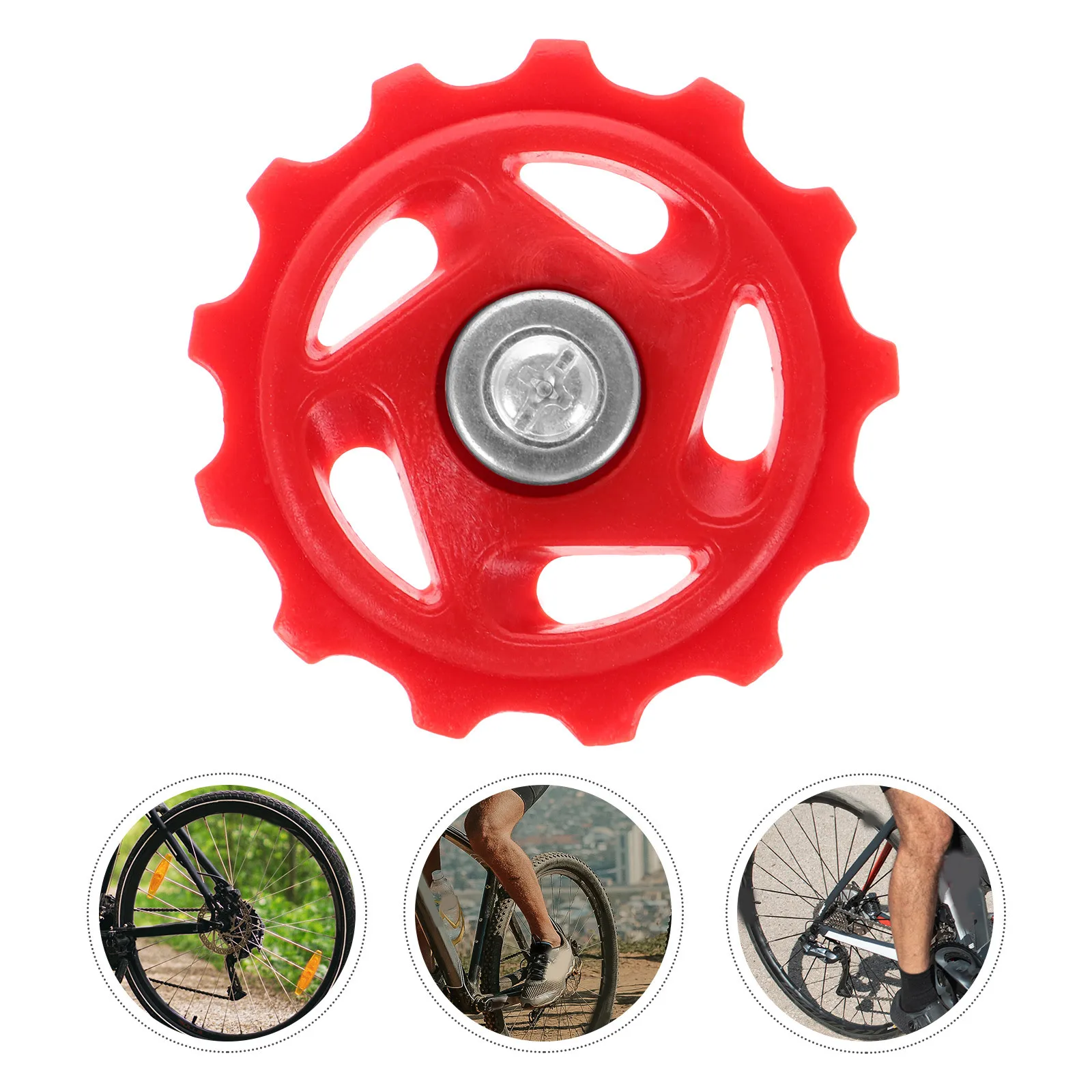 

10Pcs Rear Derailleur Pulley Wheels Lightweight Plastic Mountain Road Bike Rear Guide Wheels for Precise Smooth Shifts