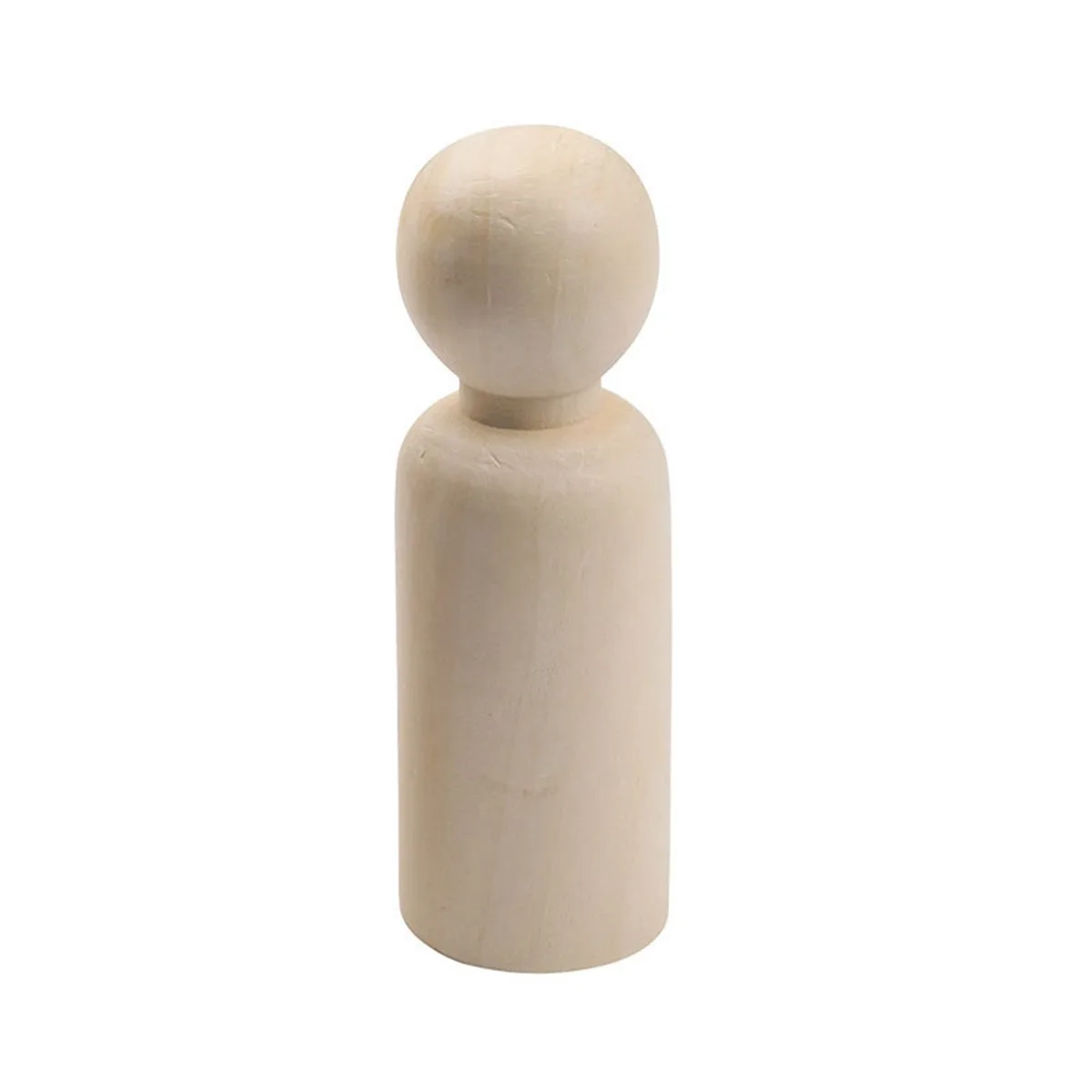 20pc 120mm Wood Crafts Girls and Boys  Diy Handmade 12cm Blank Home Decoration Peg Dolls Wooden Craft for Baby Room