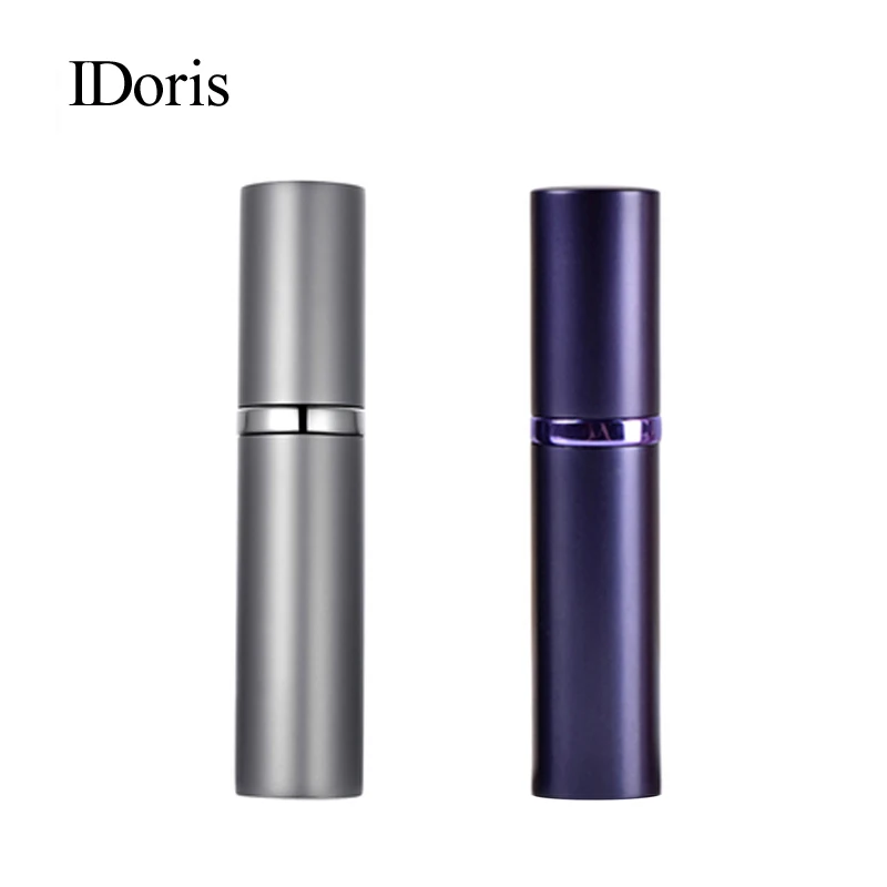 IDoris 2Pcs 5ml Portable Mini Refillable Perfume Bottle With Spray Scent Pump Empty Cosmetic Containers Spray Atomizer Bottle