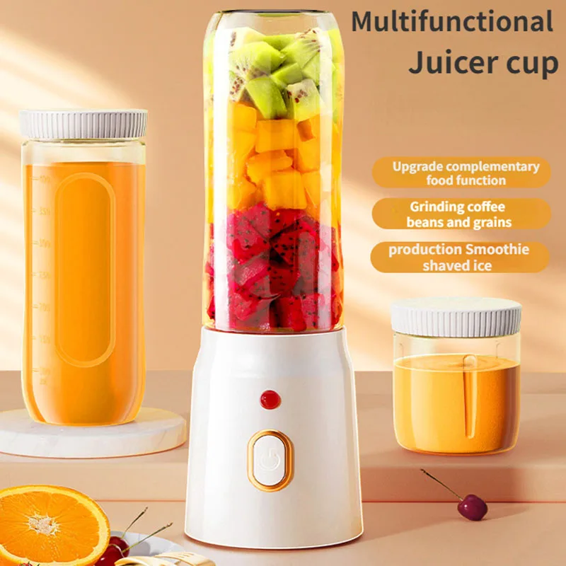 New Portable Juicer Blender USB Charging Grinding Coffee Beans Blender Fresh Vegetables Fruits Juicer Machine slush ice maker