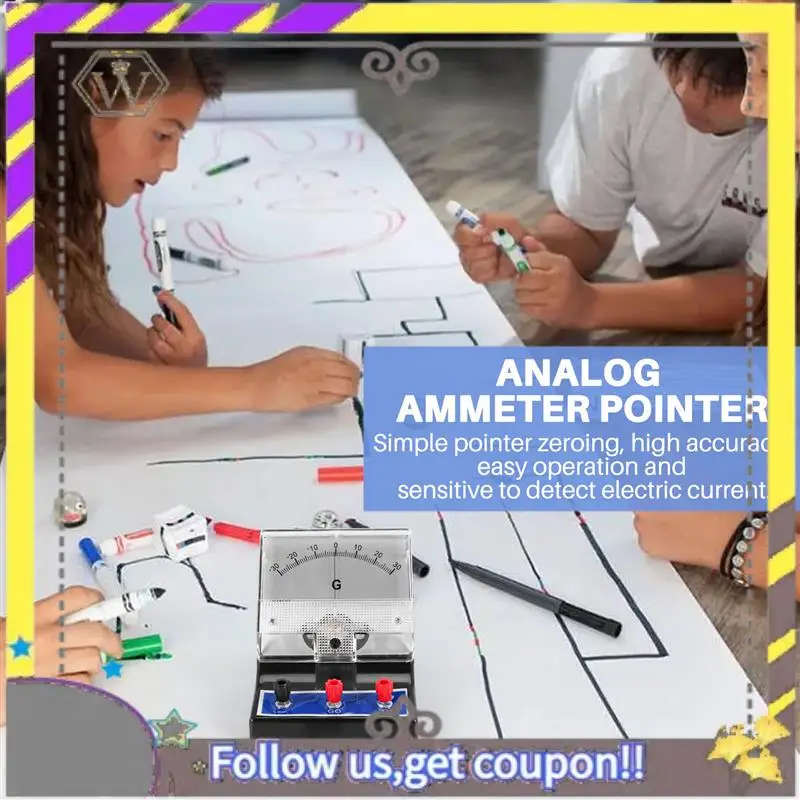 New Analog Ammeter Pointer Type Electrical Current Ampere Tester Sensitive Amperemeter Microammeter Galvanometer