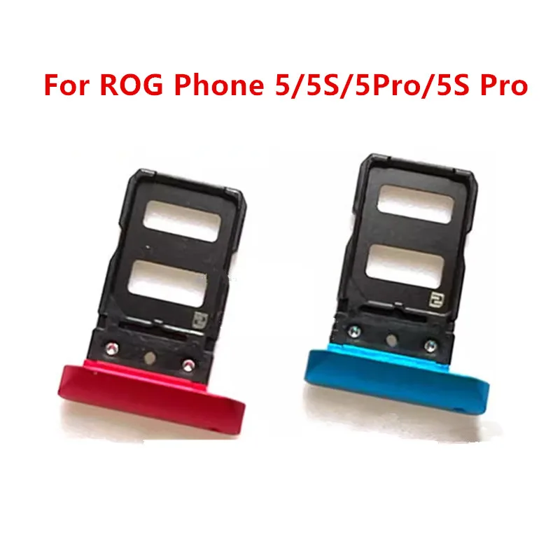 SIM Card Slot For Asus ROG Phone 7 Pro 6 5 5S 6Pro 5Pro 3 2 1 Card Adapters Socket Holder Tray Chip Drawer Replace Housing Parts