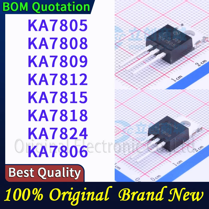 

5pcs/lot KA7805 KA7808 KA7809 KA7812 KA7815 KA7818 KA7824 KA7806 In stock Original High quality