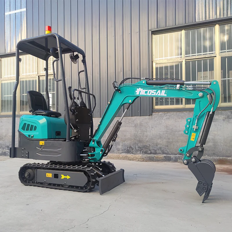 Großhandel maßgeschneiderter 1,2 Tonnen hydraulischer Kleinbagger 1000 kg landwirtschaftlicher Obstgarten 1 Tonnen Grabenbagger okw12 Diesel Minibagger
