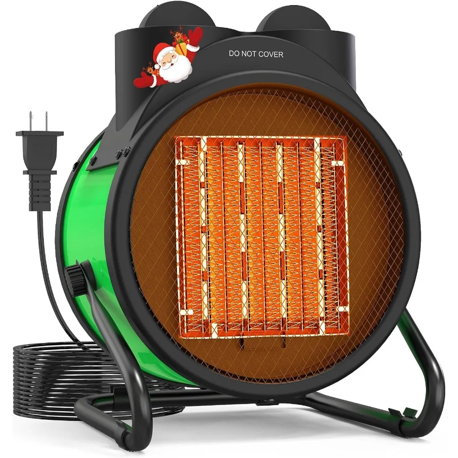 

Outdoor Heaters for Patio 1500W Electric Garage Heater with 90°Adjustable Angle Overheat Protection and 2S Fast Heating Greenho
