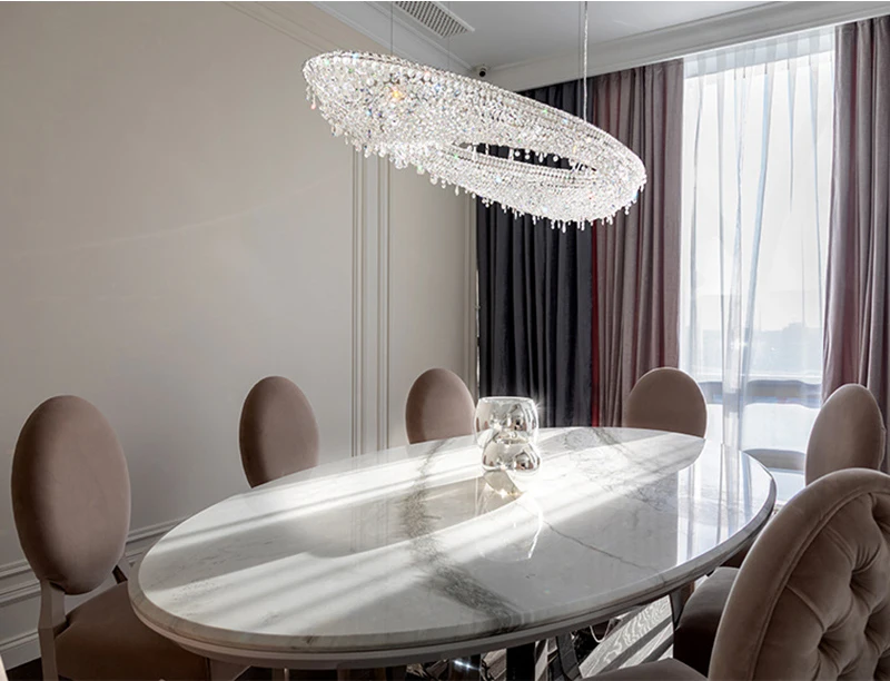 Moderne Kristall Kronleuchter Beleuchtung für Wohnzimmer Luxus Gold Hängelampe für Foyer Halle Lobby große hängende Leuchte – Detail 5