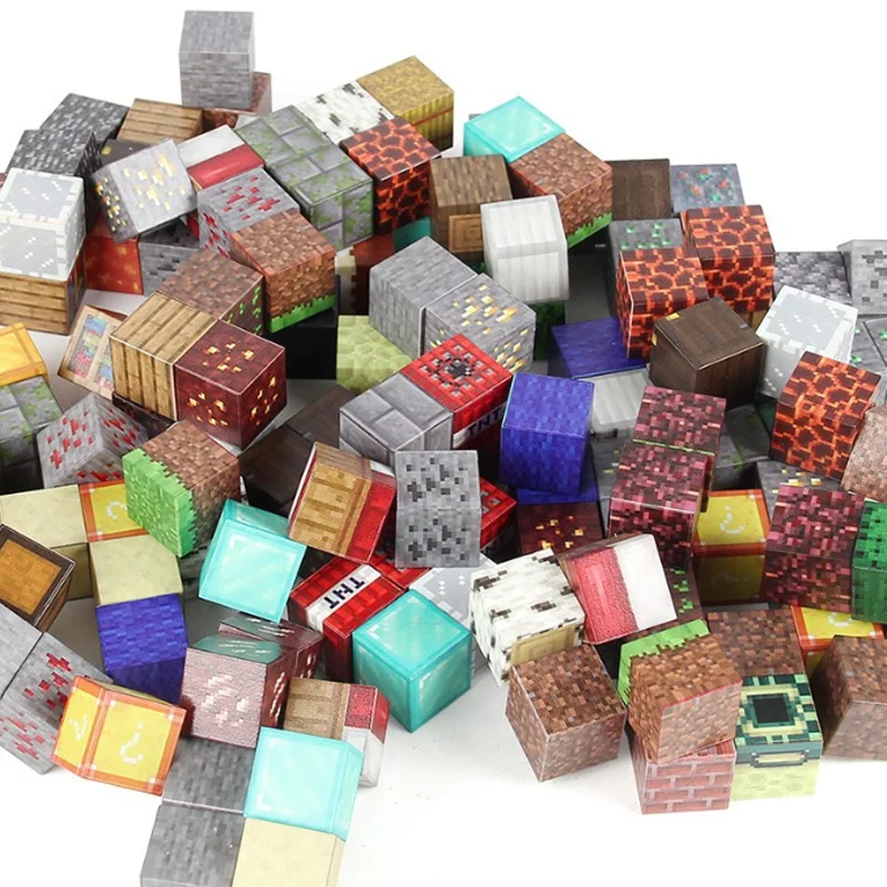 2CM Magnetic Blocks Build Mine Magnet World Set Magnet Cubes Construction Toys For Children Kids Birthday Gift Random Color