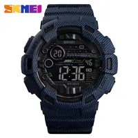 SKMEI Denim Digital Watch relogio masculino Sport Watch Men Alarm Clock Cowboy Waterproof Week Display Men Watches 1472