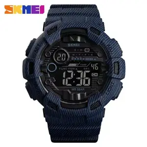 SKMEI 1243 Men Multifunction 5Bar Waterproof PU Strap LED Display Watches Chrono Digital Watch reloj hombre Outdoor Sport Watch AliExpress