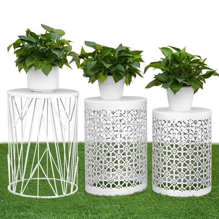 Set Of 3 Metal Side…