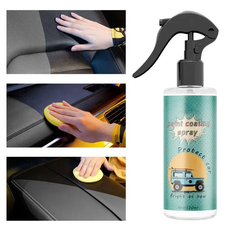 

Car Cleaning Products Plastic Leather Restore Auto Polish And Repair Coating Renovator 120ml Car Trim Restorer Spray Trim Shine