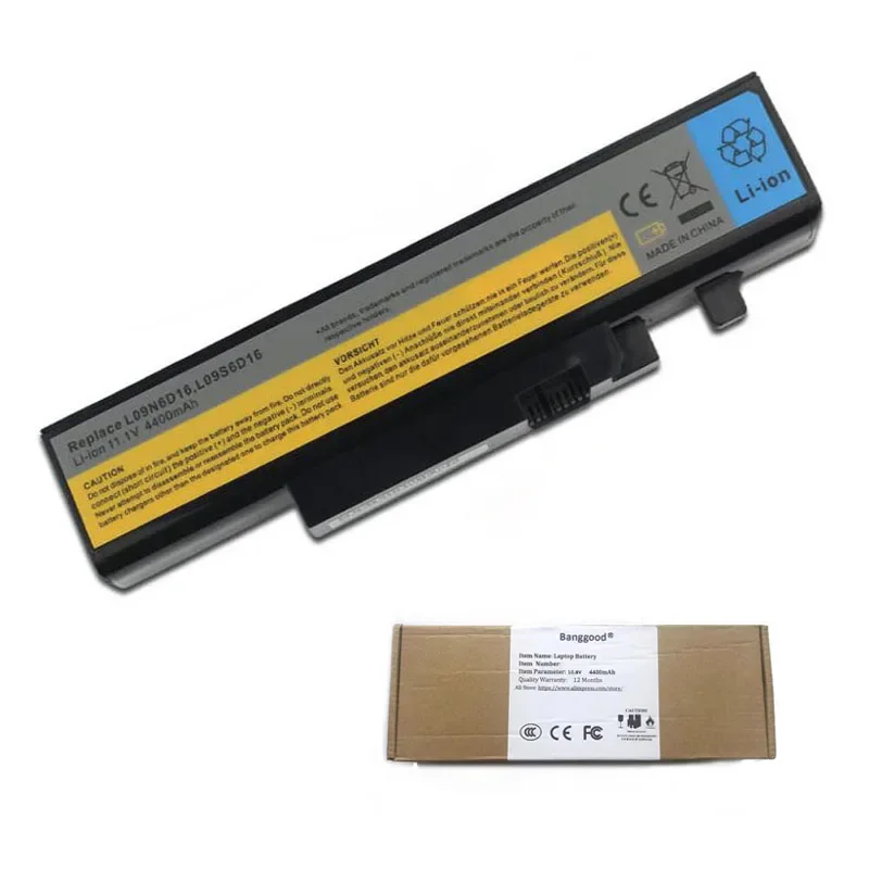 

Banggood 4400mAh L09N6D16 L09S6D16 Laptop Battery for Lenovo L10L6Y01 L10N6Y01 L10S6Y01 IdeaPad Y460 Y560 B560 Y560A