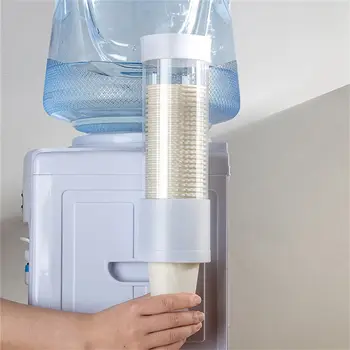 موزع أكواب ورقية للاستخدام مرة واحدة، موزع مياه بلاستيكي مثبت على الحائط، حامل أكواب، حاوية أكواب، إطار أكواب ورقية، منظم منزلي 10 best sales حامل أكواب ورقية - №3