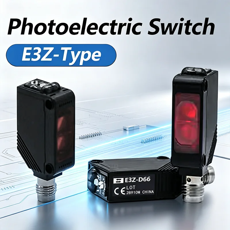 Square 10 cm 80cm 2m 5m Detection Diffuse Reflect Through Beam Photoelectric Proximity Sensor Switch E3Z D66 D86 D67 D87 T66 T86
