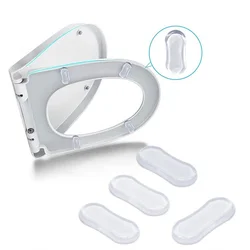 4PCS/Set Toilet Seat Bumper Anti-collision Cushioning Pads Self-adhesive Anti-slip Cushioning Mat for Bathroom Accessories