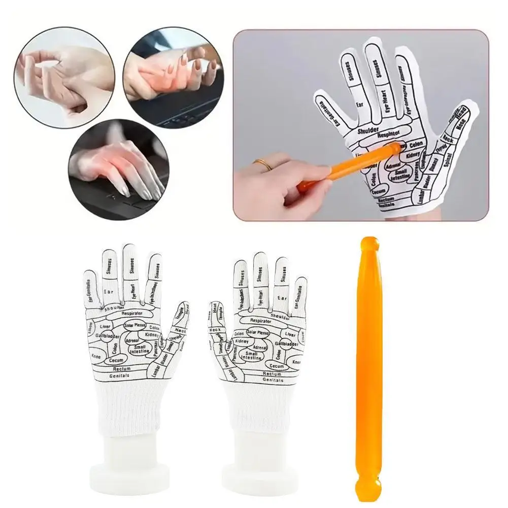 Massage Wanten Handreflexologie Gereedschap Ademend Acupunctuur Massage Gereedschap Zachte Massage Accessoires Handmatige Acupunctuur Massager