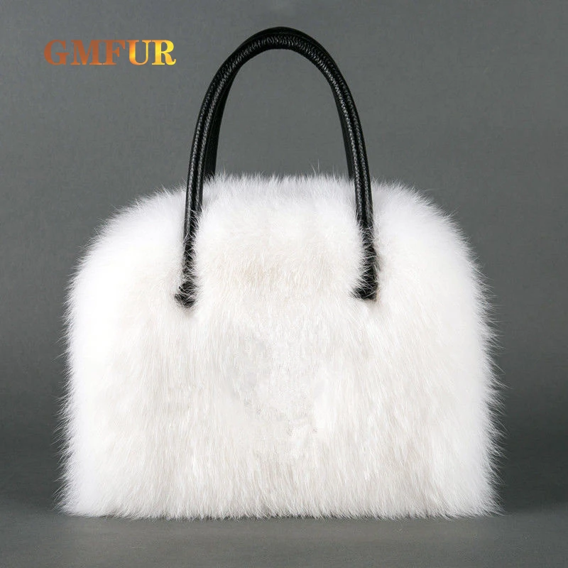 

Сумка из натурального лисьего меха, зимний женский плюшевый клатч, модная сумка-тоут из меха енота, сумки через плечо, вечерние сумки, женская сумка