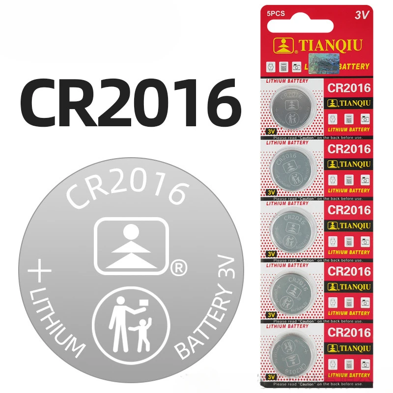 CR2016 TIANQIU Lithium Button Battery BR2016 DL2016 LM2016 3V CR 2016 Coin Cell Watch Batteries for Watch Toys Clock Remote