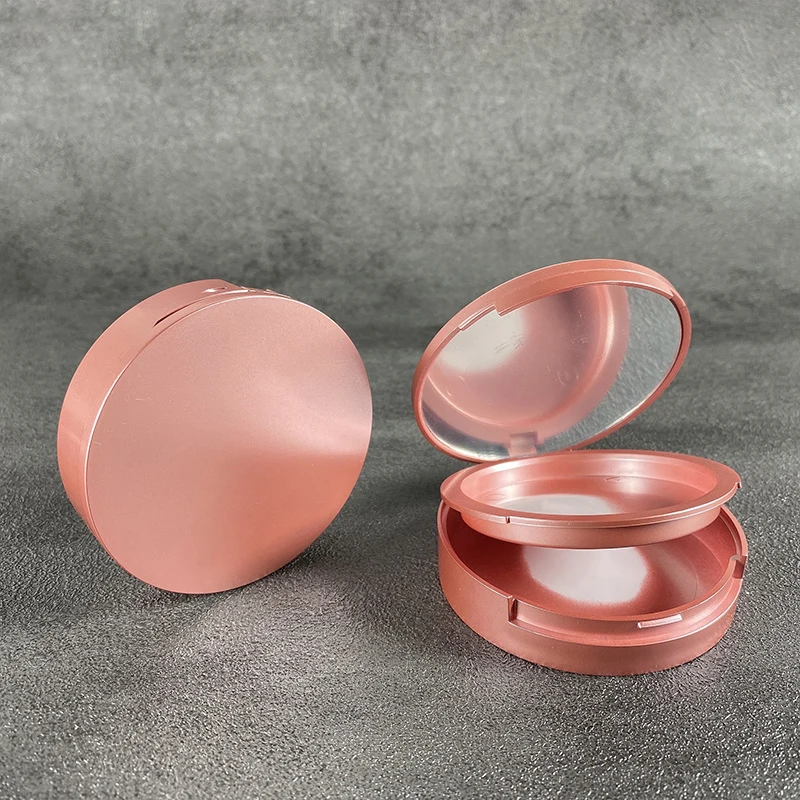 

Rouge Box Portable Empty Compact Powder Container Makeup Packaging High Light Powder Compact DIY Blush Box With Mirror