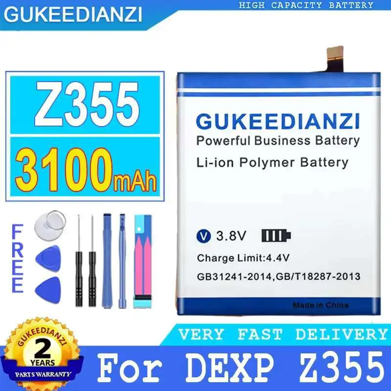 

Долговечный аккумулятор для мобильного телефона Dexp Z355 3100 мАч, хорошая низкотемпературная батарея