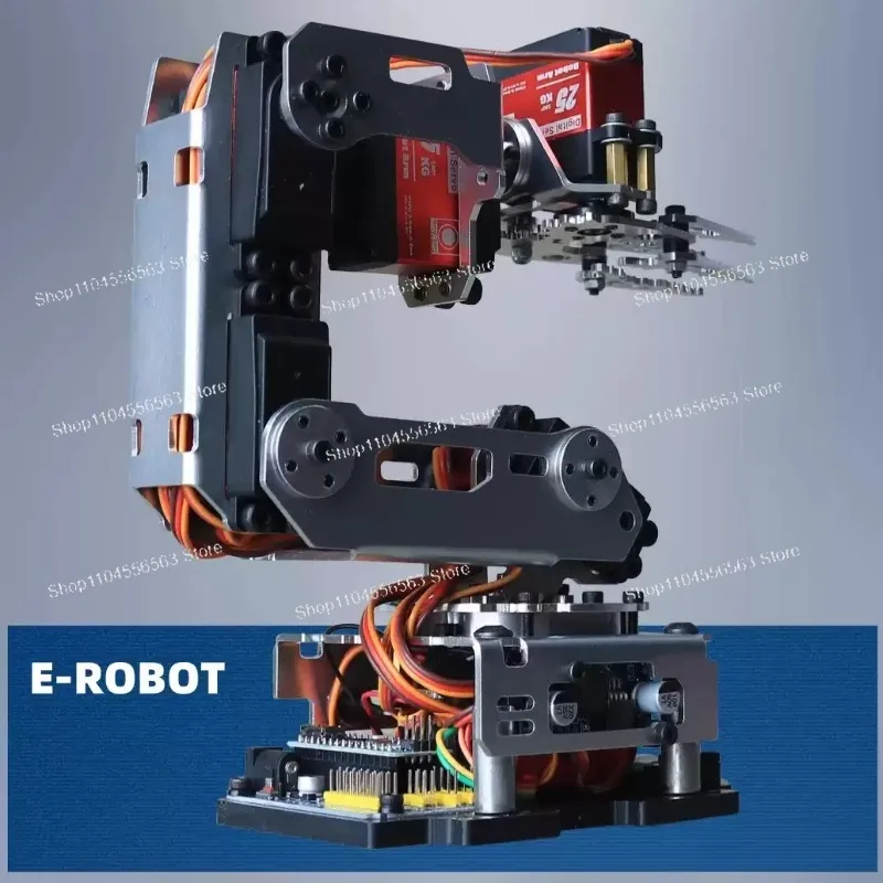 6 Dof Robot Arm Clamp Claw APP RC Control Metal Mechanical Robotics with Digital Servos for Arduino DIY Kit Programmable Robot