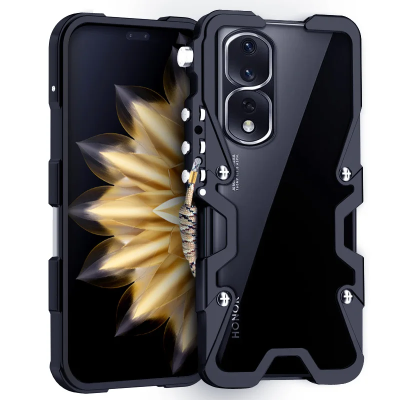 

Powerful Metal Aluminum bumper Shockproof back case For Honor 90 80 70 60 50 Pro 90 80 GT 90 Lite 60 50 SE Aluminum Cases Cover