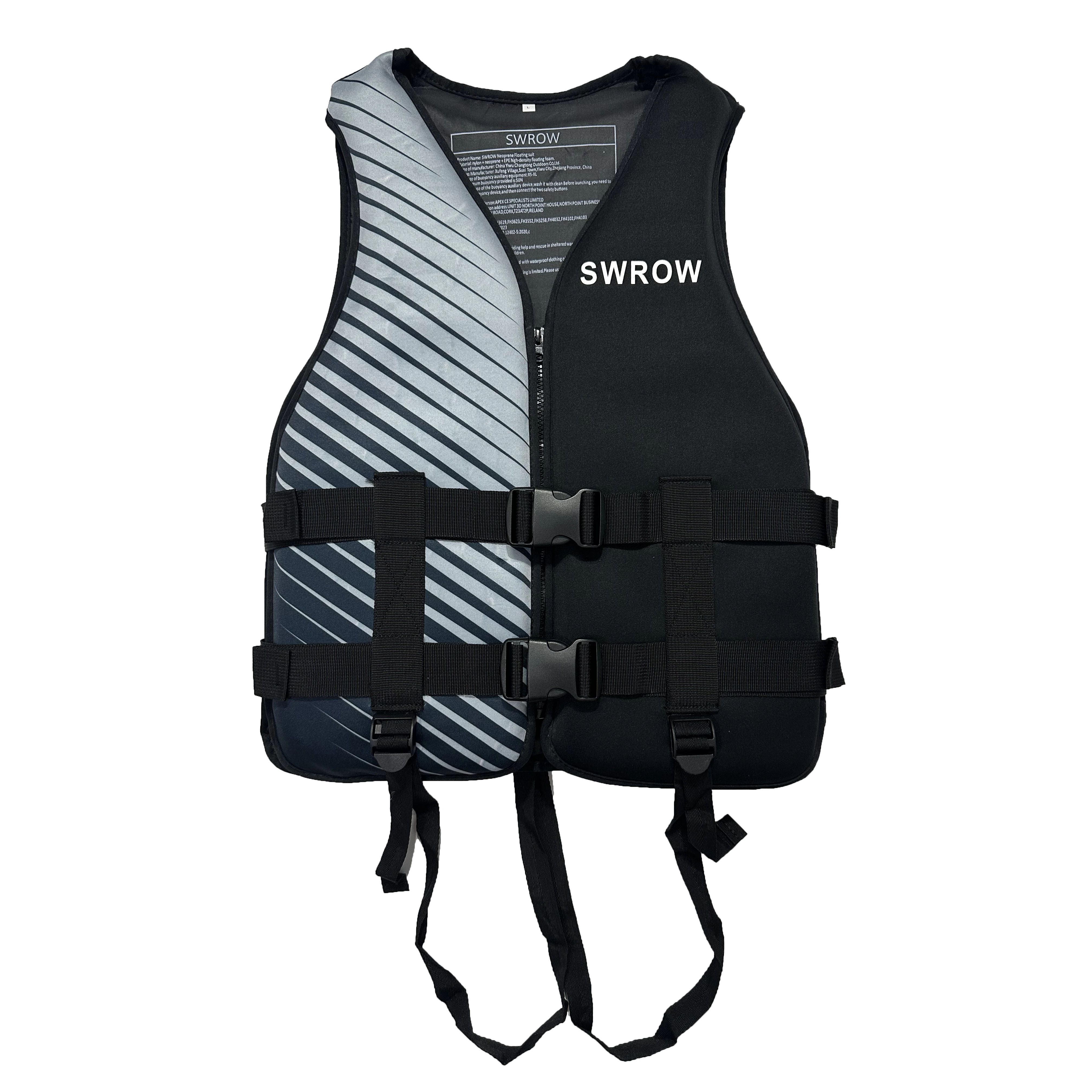 Gilet de Sauvetage en Néoprène pour Enfant et Adulte, Accessoire Respirant et Réglable, Résistant à l'Usure, pour Sports Aquatiques et Survie en Plein Air
