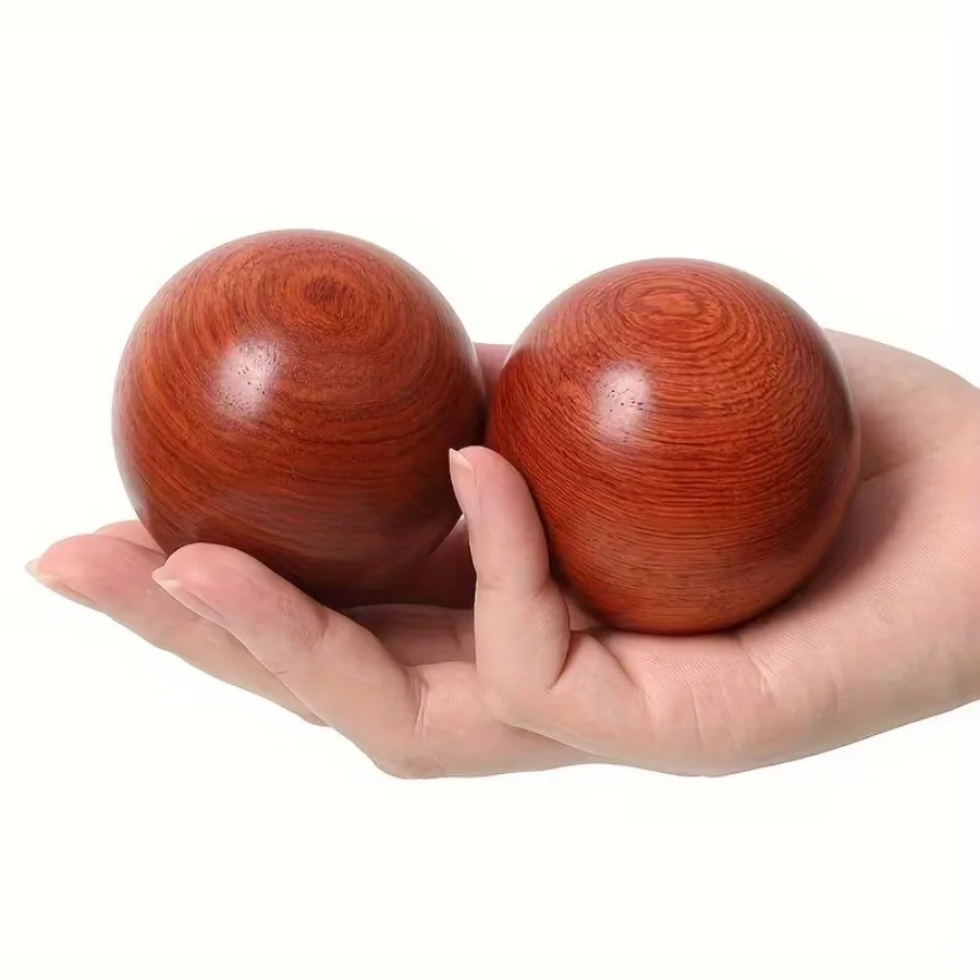 

2 деревянных массажных шарика для рук, инструмент для восстановления и расслабления мышц, средство для снятия стресса с ладоней, портативный подарок