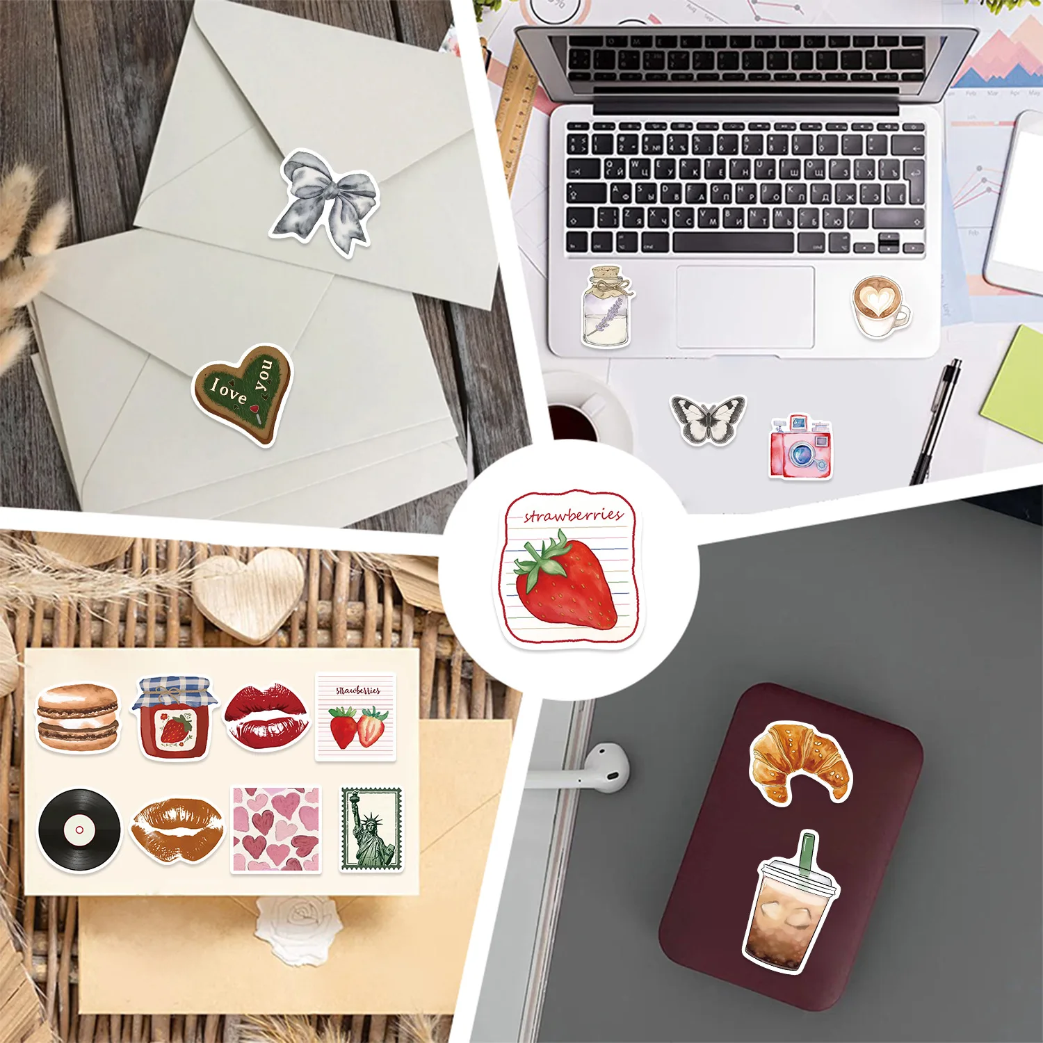 10/30/50PCS Aesthetic Inspirational Sticker Decoration Luggage Laptop Phone Deskt Waterproof Decal Notebook Stationery Stickers image 5