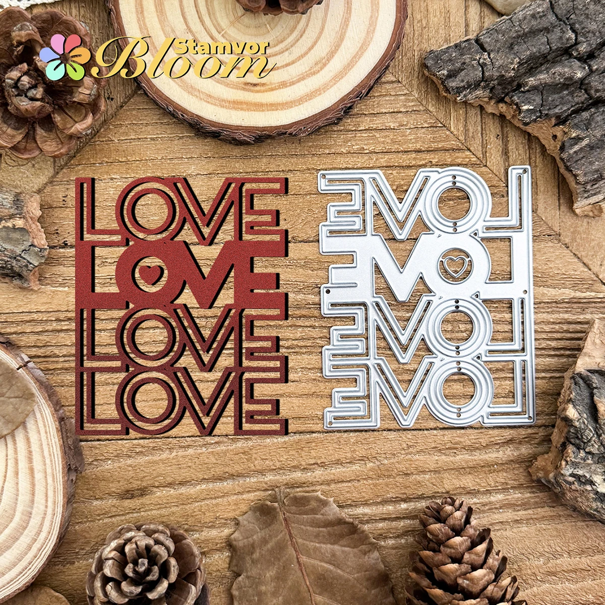 Original Valentinstag LIEBE Titel Worte Metall Stanzformen Scrapbooking Dekorative Prägung
