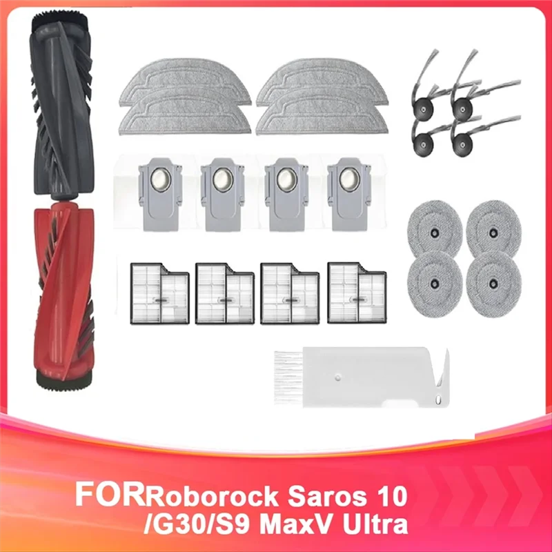 Replacement Accessory For Roborock Saros 10/G30 Vacuum Cleaner Main Side Brush HEPA Filters Mop Pads Dust Bag