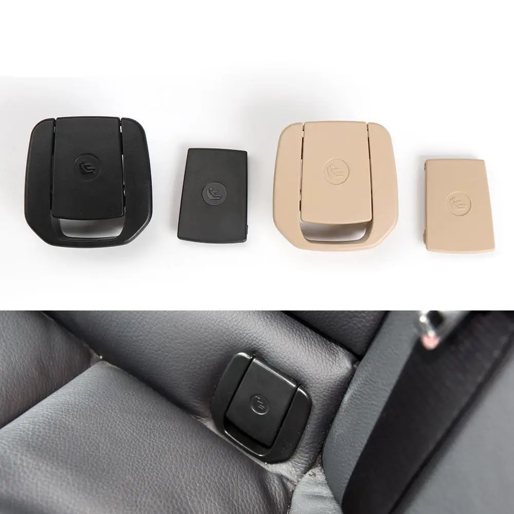 

For BMW E84 E87 E90 F30 Car Rear Seat Hook ISOFIX Cover Child Restraint for X1 3 Series Bla Beige Buckle 52207319686 2012-2018