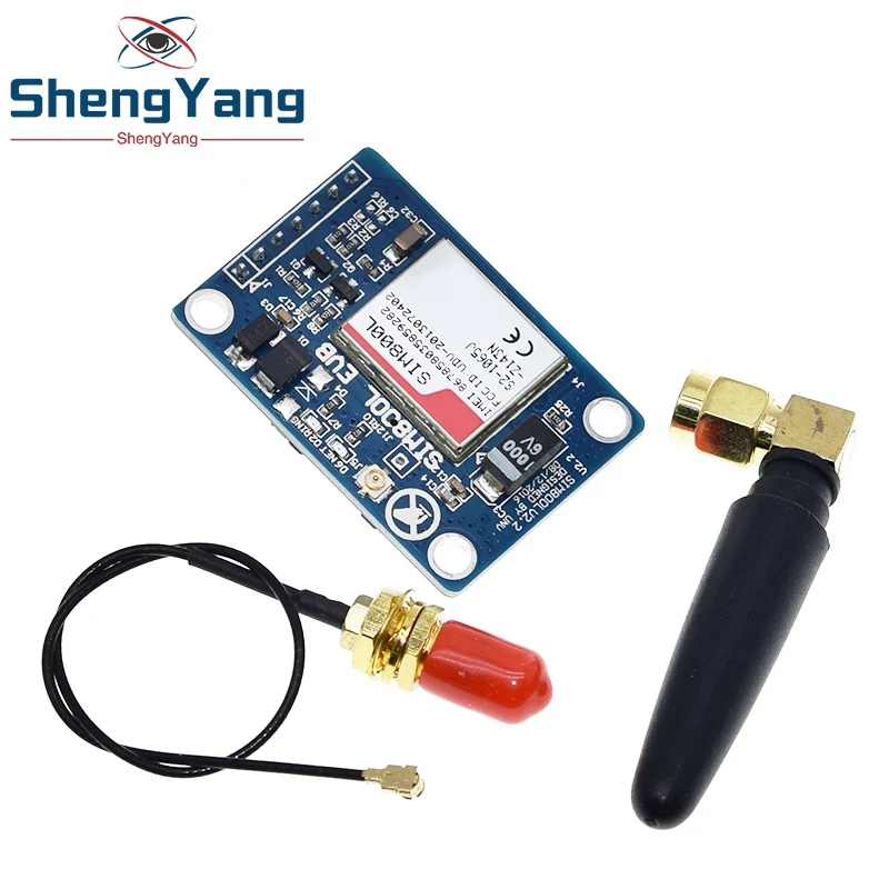 TZT SIM800L V2.0 5V Wireless GSM GPRS MODULE Quad-Band W/ Antenna Cable Cap