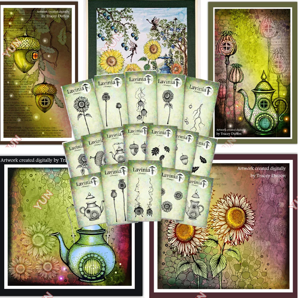 

The Twilight Tea Collection Stamps Die Clear Silicone Stamps Fairy Dream Stamp DIY Scrapbooking Diary Greeting Card Handmade