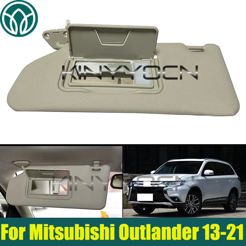 

Бежевый автомобильный солнцезащитный козырек с подсветкой для Mitsubishi Outlander 2013-2021 солнцезащитный козырек с зеркалом для макияжа с подсветкой