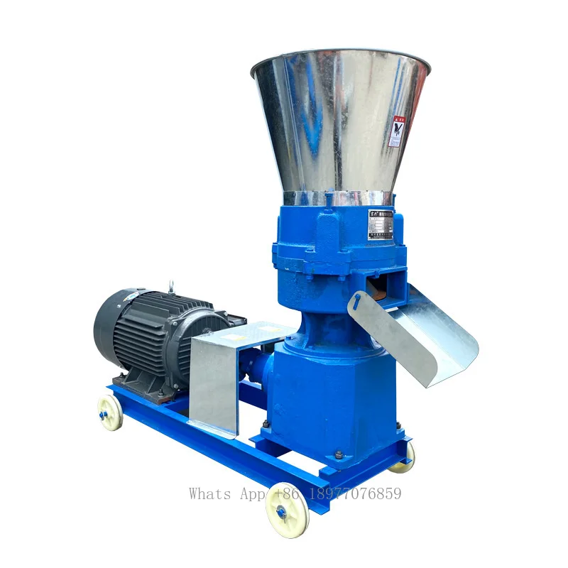 Flat Mold Granulator Household Small Chicken Rabbit Pig Feed Processing Machine Dry Wet Dual Use Feed Pellet Machine