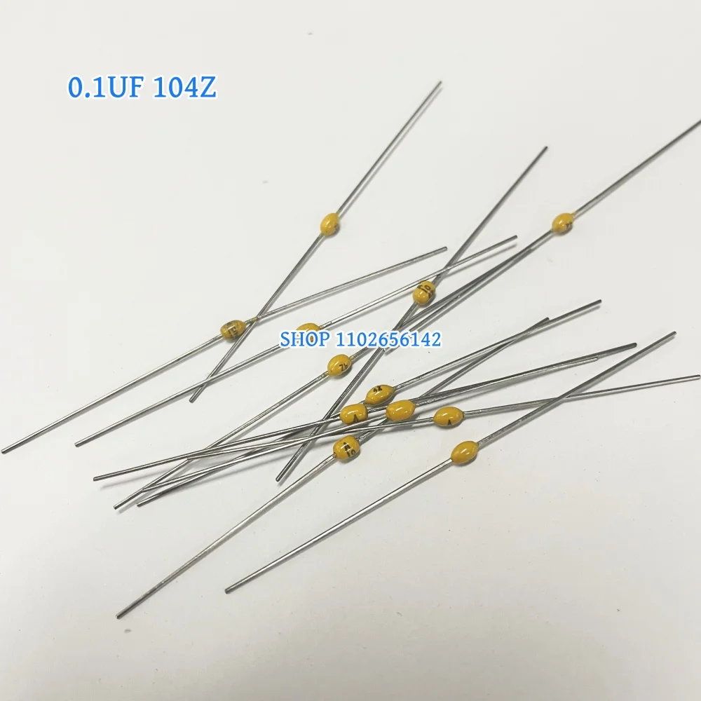 50pcs 33PF-0.1UF Axial monolithic capacitor 470PF 0.01uF 10NF 103 104 100nF 471 GREEN CGW 270PF 560PF 271 561 50V