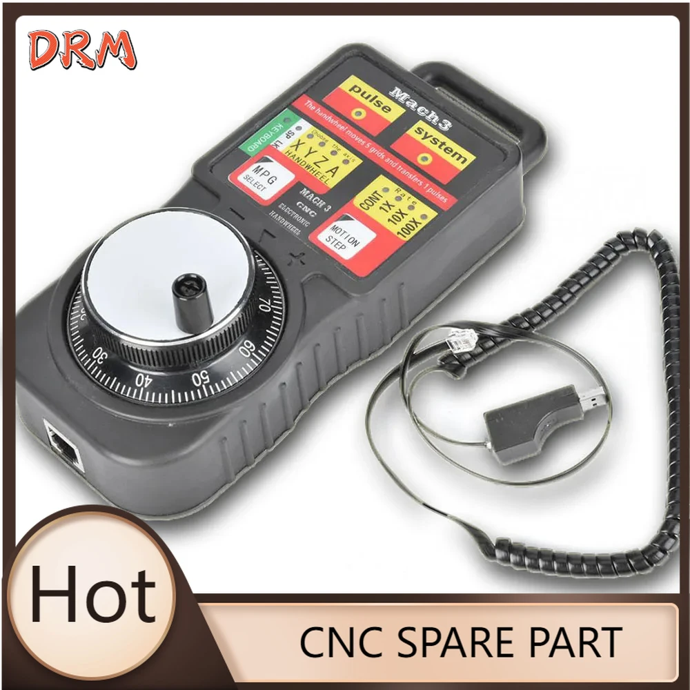 

CNC MACH3 USB Industrial Electronic Handwheel MPG4 4 Axis Manual Pulse Generator MPG Pendant Handwheel