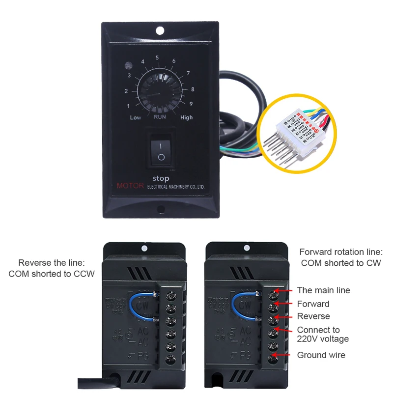 Imagem -04 - Engrenagem Reversível 220v 250w 6rk250gu-cf Motor de Velocidade Variável 1:31:250 4502.7rpm 6gu ac Engrenagem Redutor Motor Engrenado Kit Motor ac