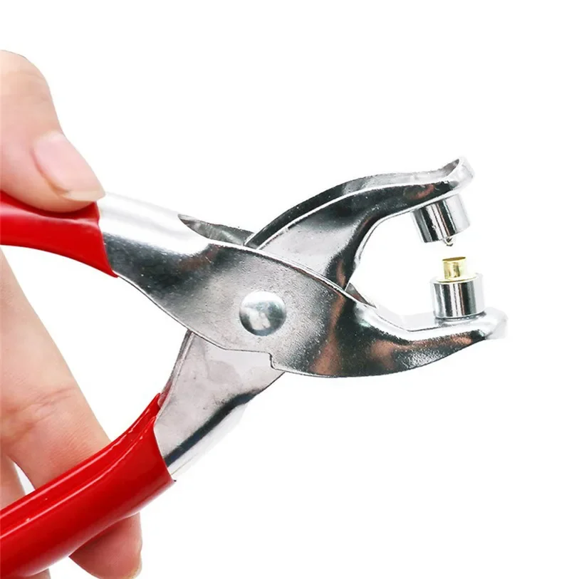 Eyelet Hole Puncher Leather Belt Hole Punch Plier Revolve Sewing Machine Bag Setter Tool Watchband Household